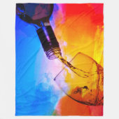 Wijn gieten fleece deken (Voorkant)