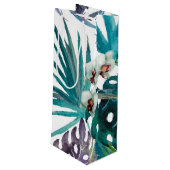 Wijn Gift Bag - Tropische Orchard Wijn Cadeautas (Achterkant Gekanteld)
