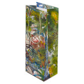 Wijn Gift Bag Vineyard Painting Cadeautas (Voorkant Gekanteld)