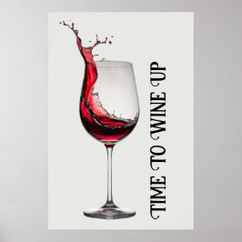 Wijn Glas Citaat Poster