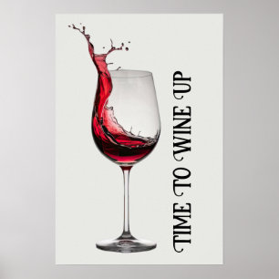 Wijn Glas Citaat Poster