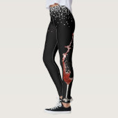Wijn Glas Diamanten Confetti Bruiloftsfeest Leggings (Links)