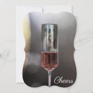 Wijn Glas Foto Uitnodiging