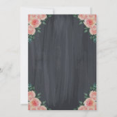 Wijn Glas, Hoge Hakken Rozen Pensioenfeest Kaart (Achterkant)