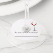 Wijn Glas Labels Identifier Marker Papier Grappig (Dichtbij)