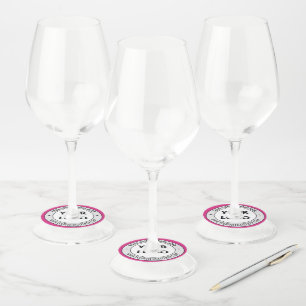 Wijn Glas Labels Voorbeeld voor Merkpromotie Bedri