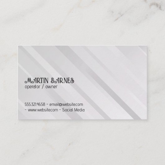 Wijn Glas Logo | Monogram Visitekaartje (Achterkant)