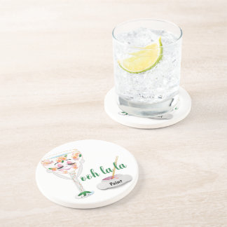 Wijn Glas met Karakter Zandsteen Onderzetter