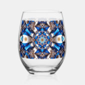 Wijn Glas met Kleuren van Argentinië (Voorkant)