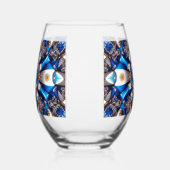 Wijn Glas met Kleuren van Argentinië (Links)