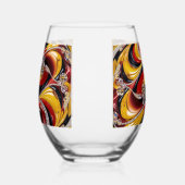 Wijn Glas met Kleuren van België (Links)