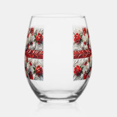 Wijn Glas met Kleuren van Engeland (Links)