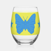 Wijn Glas met vlag van Bady Bassitt (Achterkant)
