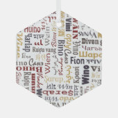 Wijn Glas Ornament (Voorkant)