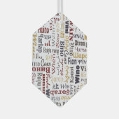 Wijn Glas Ornament (Voorkant Rechts)