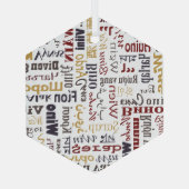 Wijn Glas Ornament (Achterkant)