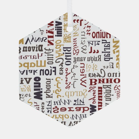 Wijn Glas Ornament (Achterkant)