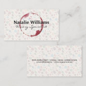 Wijn Glas Patroon | Wijnvlek Visitekaartje (Voorkant / Achterkant)