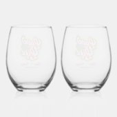 Wijn Glas Set (Achterkant)