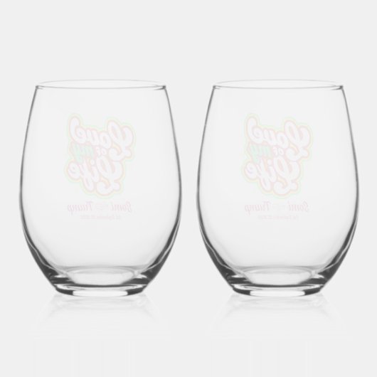 Wijn Glas Set (Achterkant)
