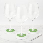 Wijn Glas Tag - Hartvormige Bladeren Wijnglaslabel (Set)