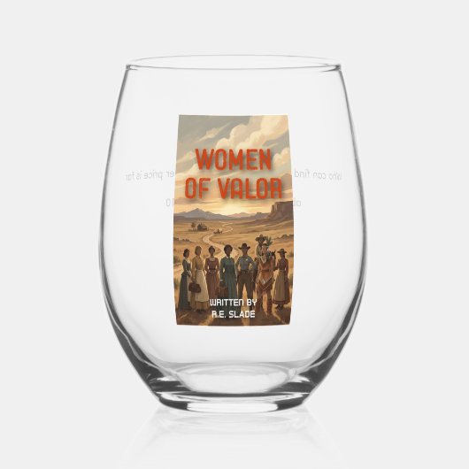 Wijn Glas voor Vrouwen van Waarde (Voorkant)