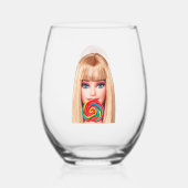 Wijn glas zonder steel Barb (Voorkant)