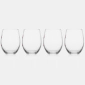 Wijn Glas Zonder Steel - De Kleurrijke Herten Kuns (Links)