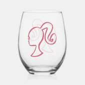 Wijn glas zonder steel voor Barb (Voorkant)