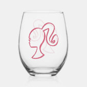 Wijn glas zonder steel voor Barb (Achterkant)
