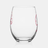 Wijn glas zonder steel voor Barb (Links)