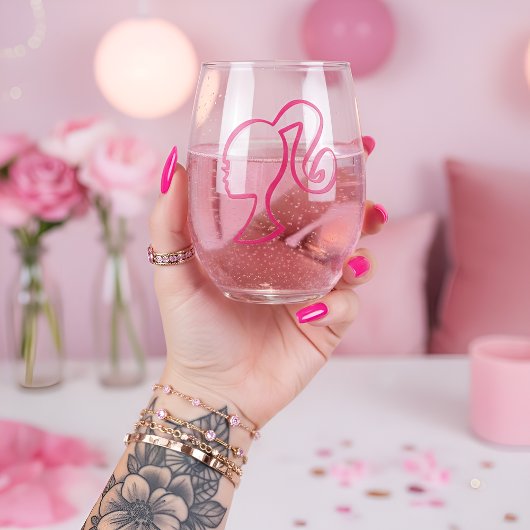 Wijn glas zonder steel voor Barb