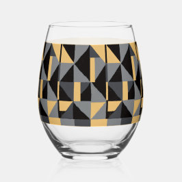 Wijn Glas Zonder Voet Moderne Geometrie
