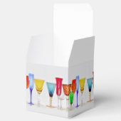 Wijn Glass Favor Box Bedankdoosjes (Geopend)