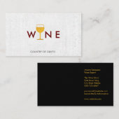 Wijn Glass Logo Visitekaartje (Voorkant / Achterkant)