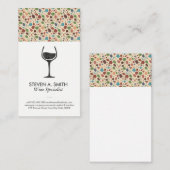 Wijn Glass Logo | Wijnpatroon Visitekaartje (Voorkant / Achterkant)