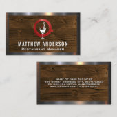 Wijn Glass Logo | Wijnringgordel Visitekaartje (Voorkant / Achterkant)