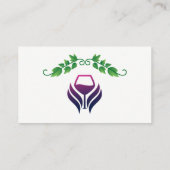 Wijn Glass Logo | Wijnstokken Visitekaartje (Achterkant)