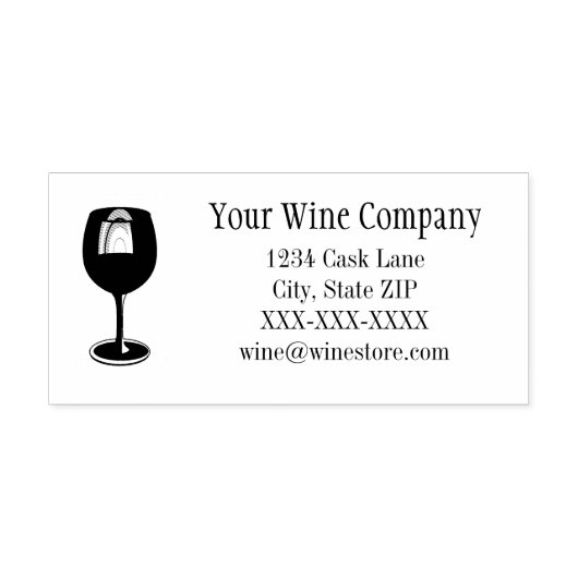 Wijn Glass Store Aangepast stempel (Afrduk)