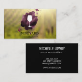 Wijn Glass Vineyard Visitekaartje (Voorkant / Achterkant)
