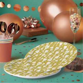 Wijn Glazen Met Vintage Look Goud Papieren Bordje
