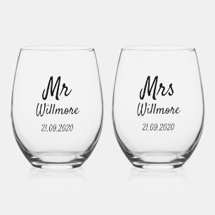 Wijn Glazen - Mr & Mrs Willmore Design