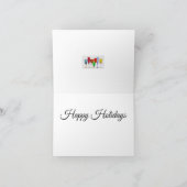 Wijn Glazen Wenskaart Feestdagen Kaart (Binnen)