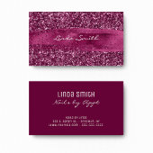 Wijn Glitter en penseelstreek Visitekaartje