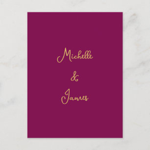 Wijn & Goud Kleuren Professioneel Trendy Modern Briefkaart