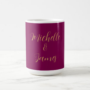 Wijn & Goud Kleuren Professioneel Trendy Modern Koffiemok