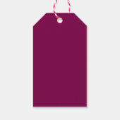 Wijn & Gouden Kleuren Professionele Trendy Modern Cadeaulabel (Achterkant)