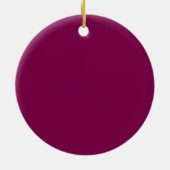 Wijn & Gouden Kleuren Vrolijk Kerstmis Keramisch Ornament (Achterkant)