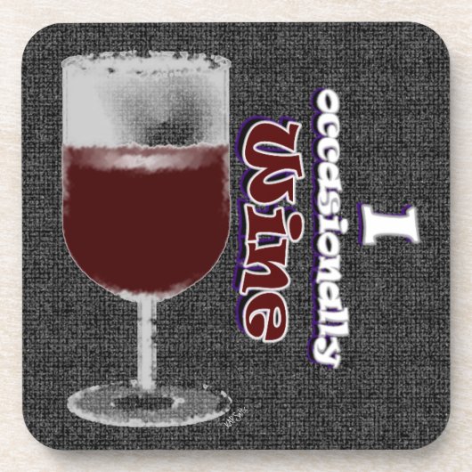 Wijn GRAPHICS Satire Drankjes Onderzetter (Voorkant)