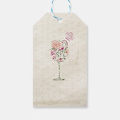 Wijn gunst tag cadeaulabel (Achterkant)